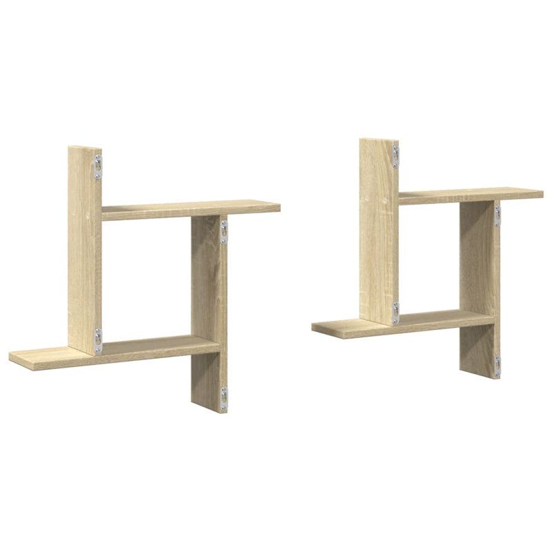 Rocchi Floating Shelf, 50cm H x 50cm W x 12cm, Sonoma Oak
