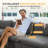 118" Oversized Modular Sectional Sofa, L Shaped 3 Seaters With Storage Ottoman Cloud Couch Sofa Set, Modern Convertible Chenille Deep Seat Sectional Couches For Living Room-699966773