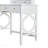 Compact Makeup Vanity Table With Reversible Mirror, Dressing Table Set With Stool, Space-Saving Beauty Station For Small Places, White
