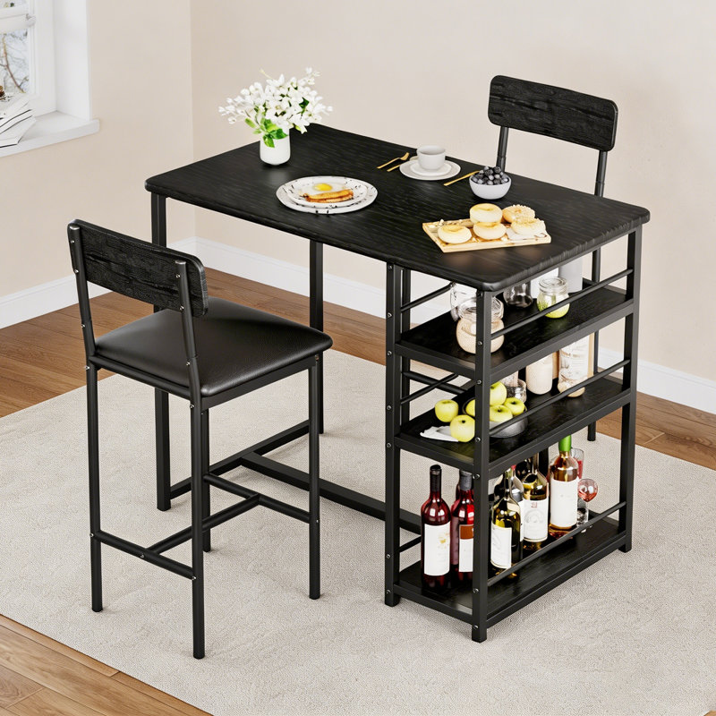 Blue Elephant Bar Set, Black/Black