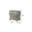 Table de chevet 3 tiroirs Destiny