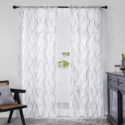 Bravar Sheer Curtain Pair