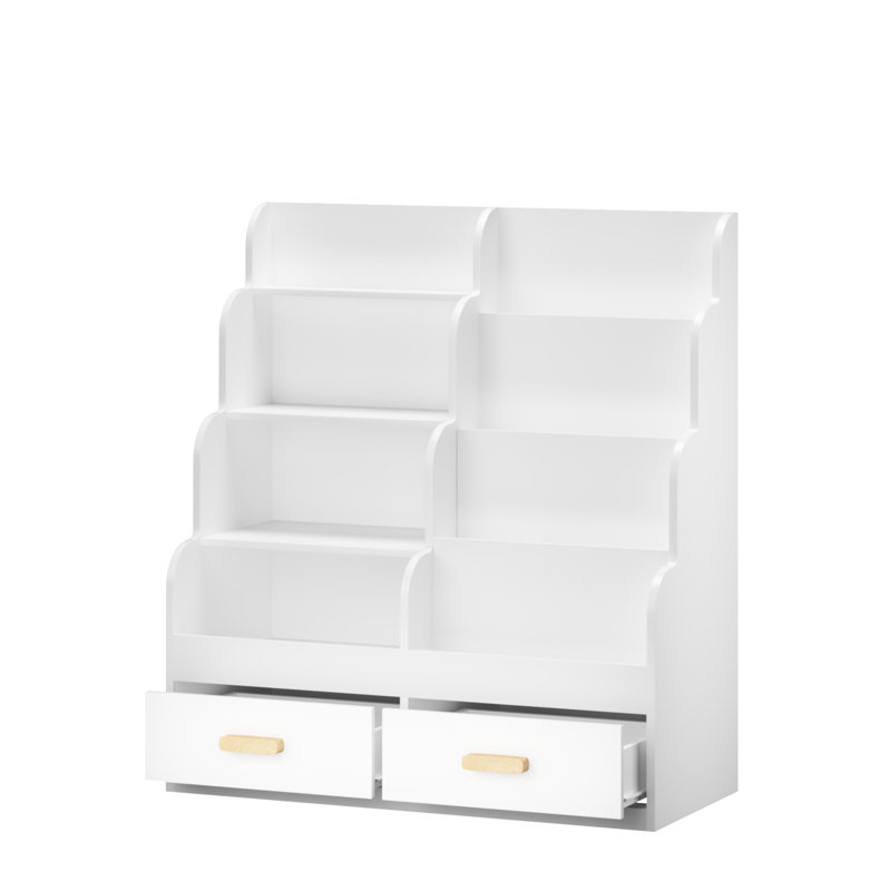 Bibliothèque pour enfants avec 2 tiroirs de rangement