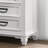 Wood 3-Drawer Nightstand, Weathered White and Gray