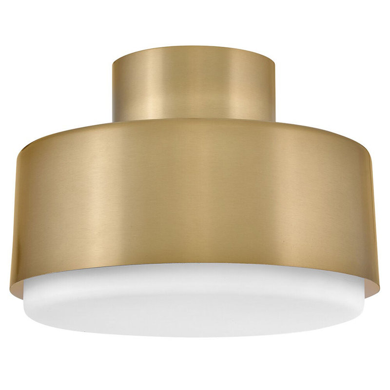 Hinkley Cedric Semi-Flush Mount, Lacquered Brass