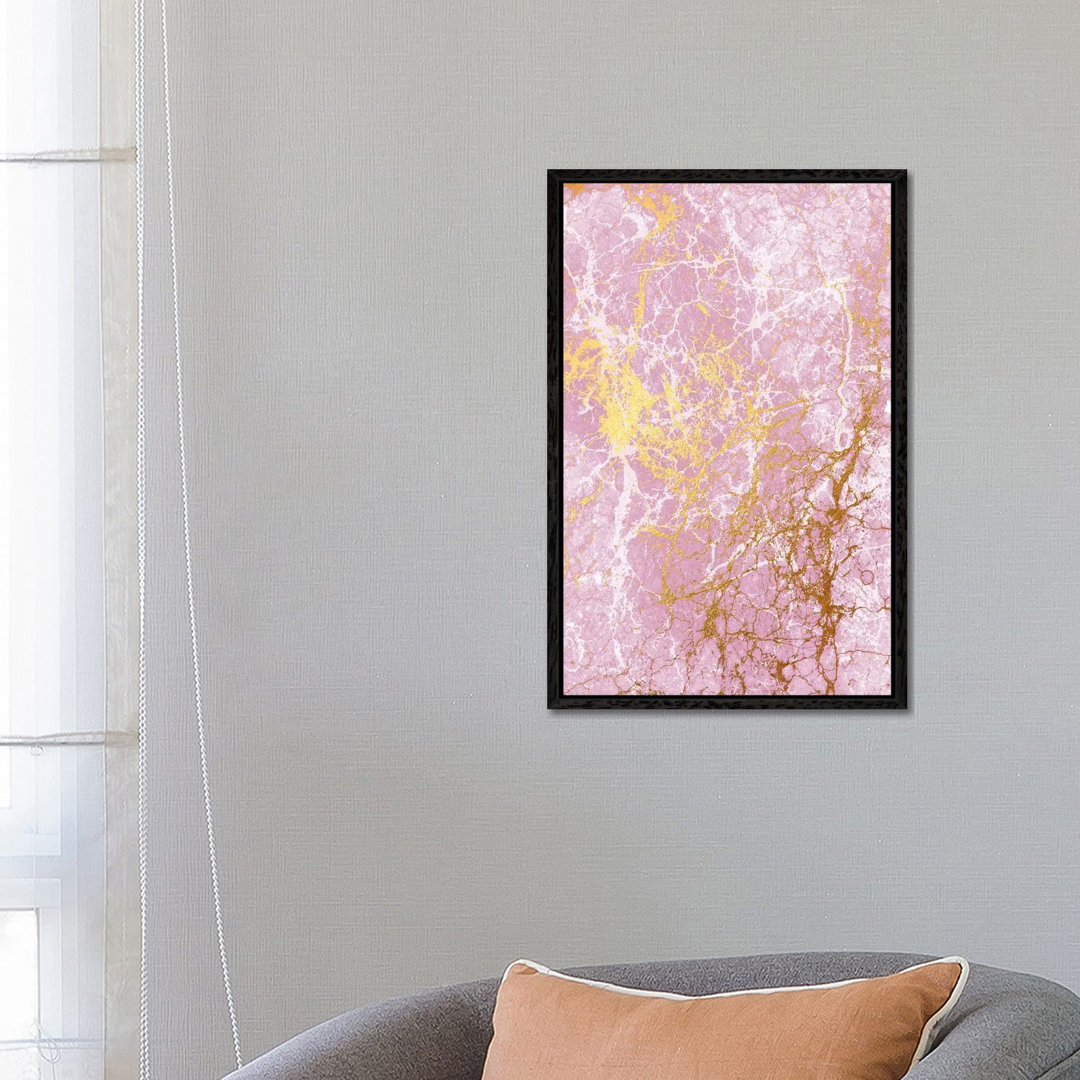 Pink Marble von Sarah Callis - Galerie-verpackte Leinwand Giclée auf Leinwand