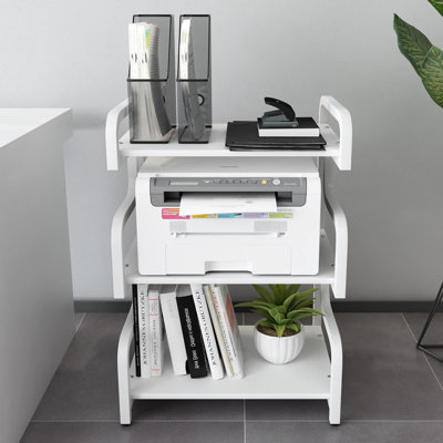 30.3'' H X 15.7'' W 3 Shelf Floor standing Printer Stand