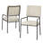 Emmo 4 - Person Faux Marble Top Dining Set-1575030543