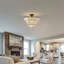 20" Large Crystal Chandelier 10 Light, Modern Luxury， Flush Mount Light Fixture-993808107