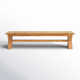 Medlock 15.75'' Wood Outdoor Bench