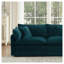 Ensemble de canapé modulaire en chenille bleu 3 pièces, canapé modulaire surdimensionné et confortable-74571934
