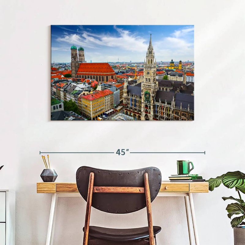 Rorry Munich Cityscape, 26" H x 39" W