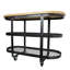 Gourmet Kitchen Cart with Butcher Block Top