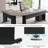 83 Inch L-Shaped Office Desk With 3-Drawer File Cabinet-324663057