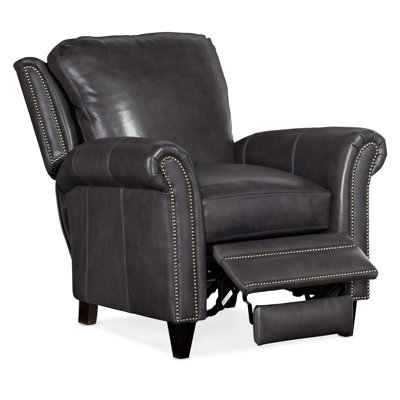 Richardson 36.5" Wide Genuine Leather Power Standard Recliner by Bradington-Young