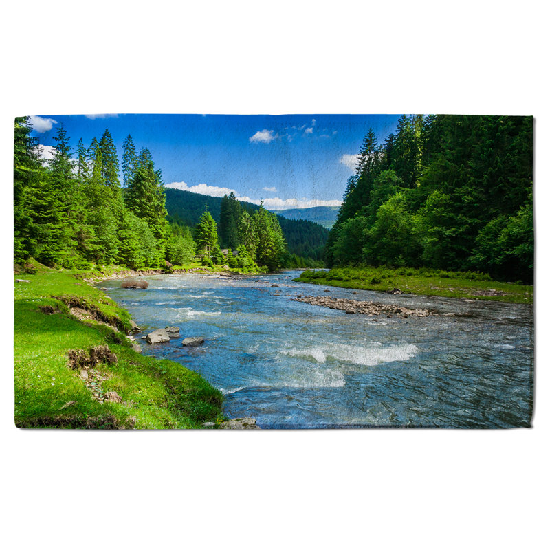 Nelams Polyester Shower Curtain Set