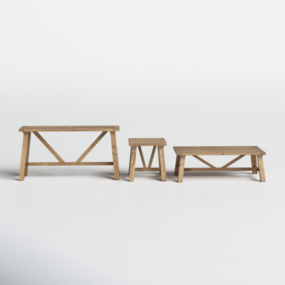 Bentwood 3-Piece Living Room Table Set