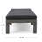 PUERTA KD CHAISE LOUNGE, MIXED BLACK FRAME WITH DARK GREY CUSHION