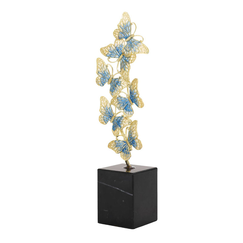 Enamel Butterfly Sculpture