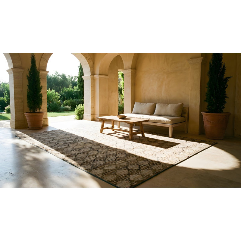 Tapis crocheté antique