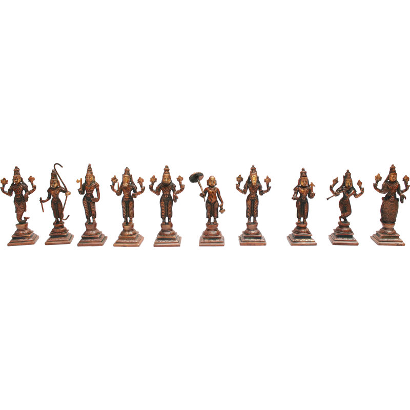 Ensemble de figurine Dashavatara Vishnu