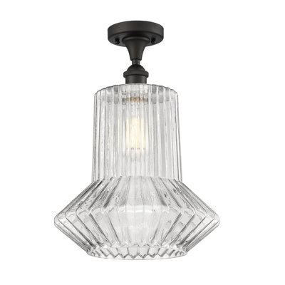 Perri Glass Semi Flush Mount