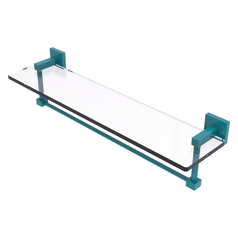 Tablette de meuble-lavabo en verre avec barre à serviettes intégrée Montero Collection Montero, H 5,3 po x l 22 po x P 5,7 po