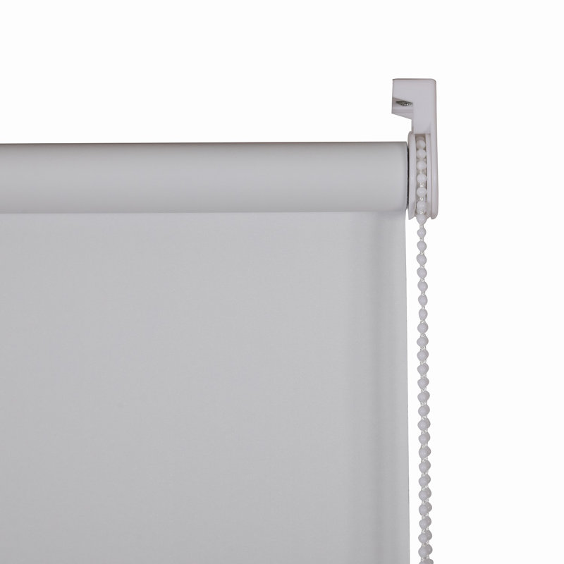 Indoor Blackout Trimmable Roller Blind – Custom Fit Window Shade with Light Control & Privacy, Silver, 165cm L x 210cm W