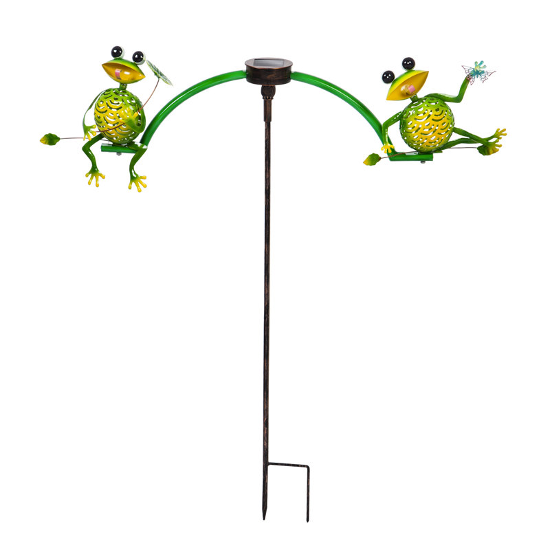 Tuteur de jardin à l’équilibre de grenouille