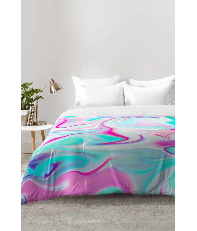 Jacqueline Maldonado Polyester Abstract Comforter Set, Full/Queen Comforter + 2 Standard Shams