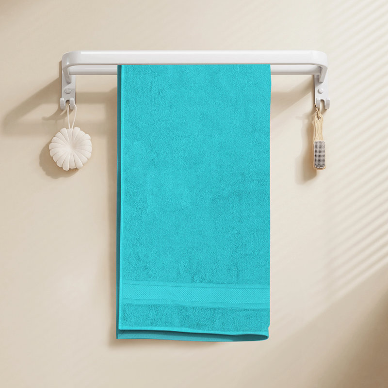 Oversized Bath Sheet 35" x 70", 100% Cotton Bath Towel, Soft, Highly Absorbent and Quick Drying Towel, Bleu turquoise