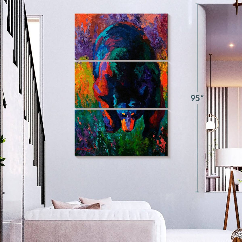 Brampt Grounded Black Bear, 32" H x 20" W