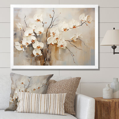 " Beige Orchid Blooming "