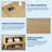 48" Fluted Shoe Cabinet with 2 Flip Drawers, Slim Entryway Shoe Storage with Open Shelf-1362265660
