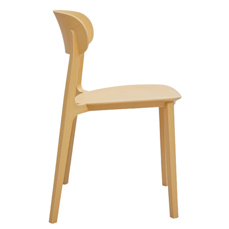 Chaise d'appoint empilable Bryany, Jaune