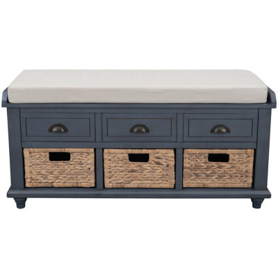 Colleen Upholstered Bench with Drawers