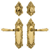 Nostalgic Warehouse Victorian Entry Set with Fleur Lever