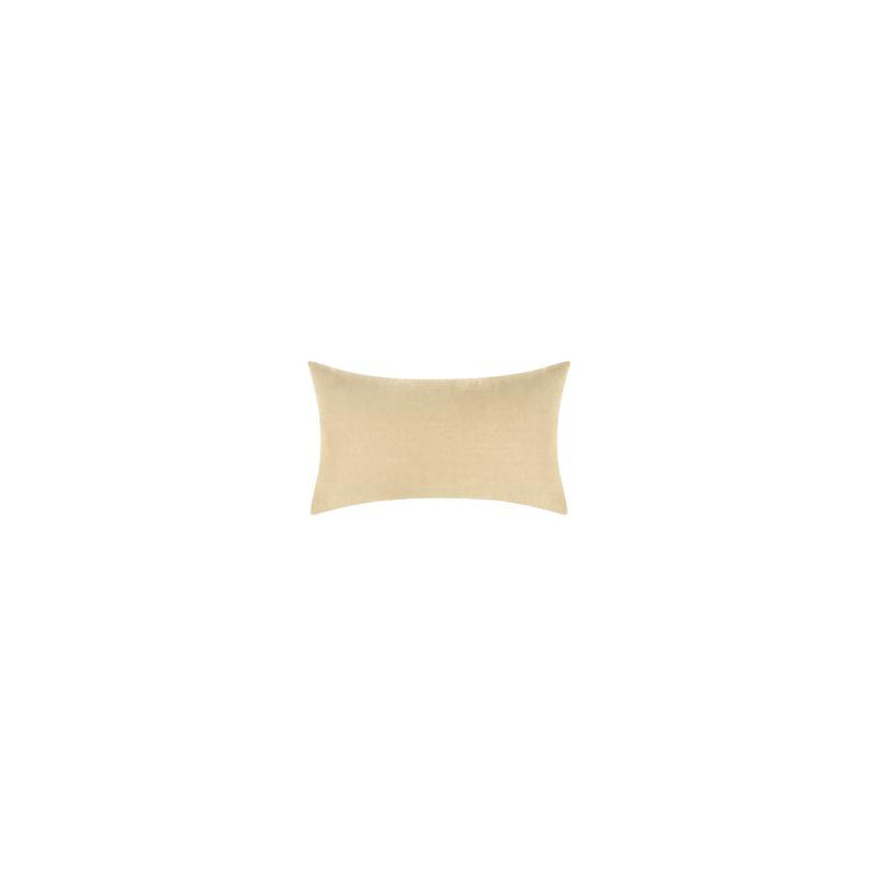 Paloma Hemp Fabric Ochre Amber Standard Sham, King, Yellow