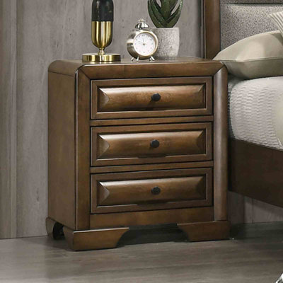 Hawkin 3 Drawer Nightstand