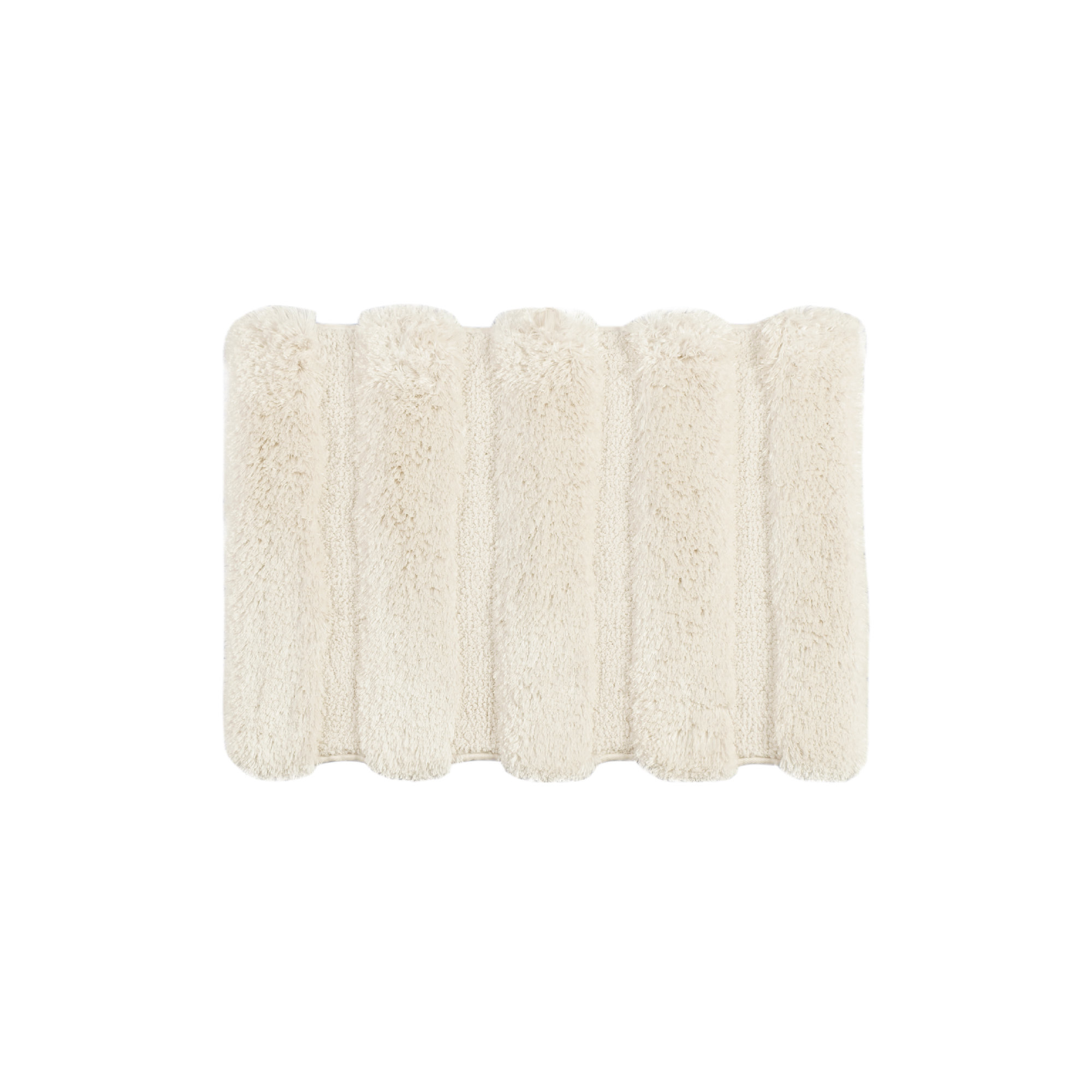 Madison Park Chanchal Tufted Pearl Channel Bath Rug 21x34" | Wayfair