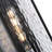 1 - Light 22''H Water Rippled Glass Outdoor Wall Lantern