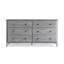 Commode double en bois massif 63,75 po à 6 tiroirs Greenport-34650149