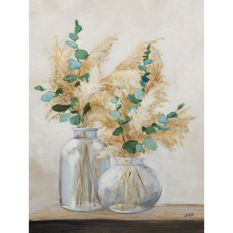 Pampas and Eucalpytus Bouquet II par Julia Purinton, H 24 po x l 18 po