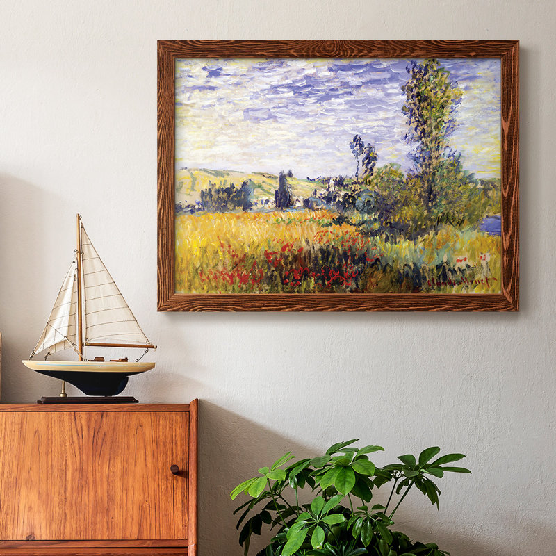 " Vetheuil By Monet ", 26" H x 38" W x 1.5" D, Maple
