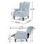 Fauteuil inclinable capitonné en tissu-1736306031