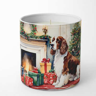 Christmas Tree Scented Tumbler Candle with Ceramic Holder