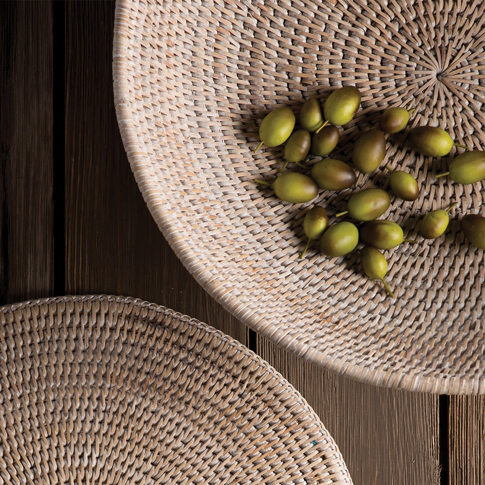 Alderfield Rattan Woven Offering Bowl, Natural