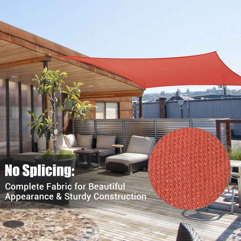 Watermelon Red 12x12ft UV Block Square Sun Shade Sail Canopy