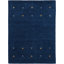 Handwoven Wool Gabbeh Uni Blue Rug-60831824