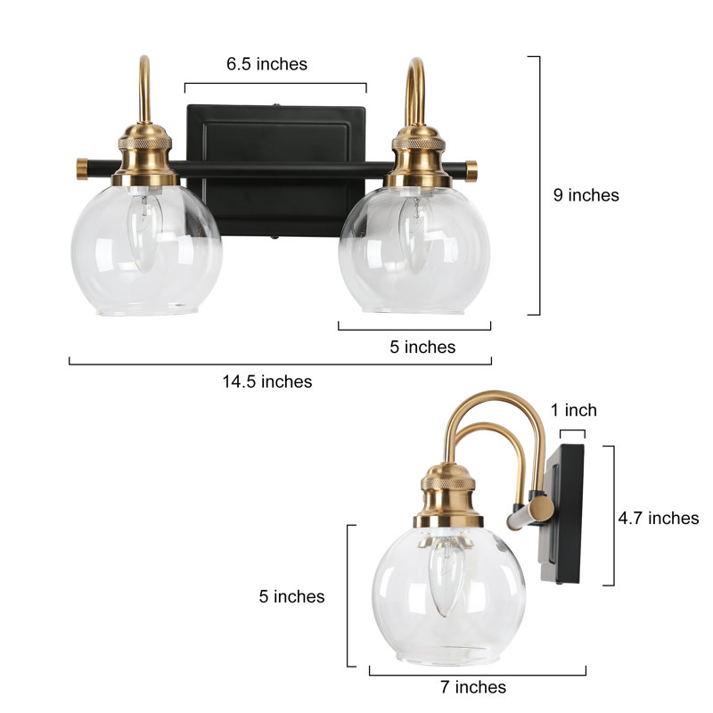 Éclairage pour meuble-lavabo Yedidalga, 2